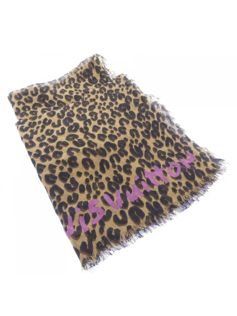 Louis Vuitton Etol Leopard Stole Scarf